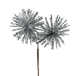 Glitter Star Burst Pick Silver 11"