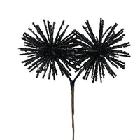 Glitter Star Burst Pick Black 11"