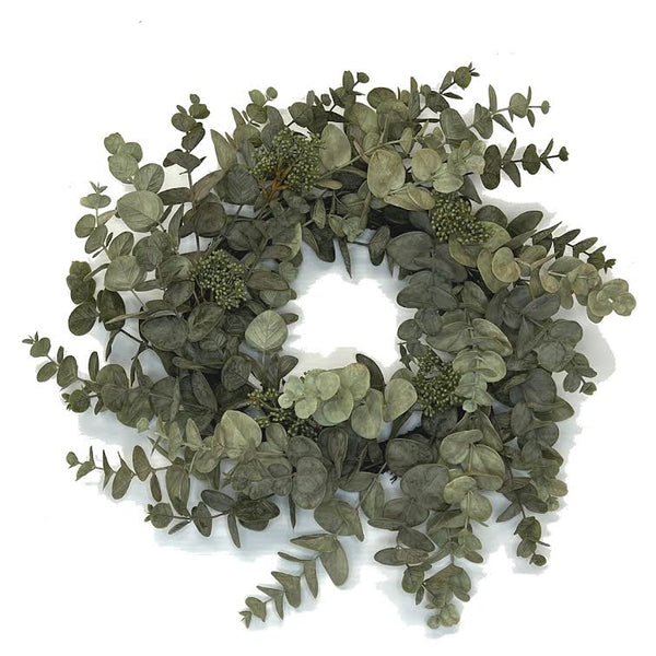 Faux Eucalyptus Wreath 24”
