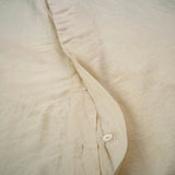 Queen Linen Reverie Duvet Set Ivory