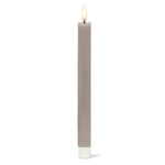 Luxlite S/2 Grey LED Taper Candle-9.5"H