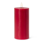 Luxlite Red Pillar LED Candle-3x6"H