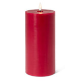 Luxlite Red LED PIllar Candle-4x8"H