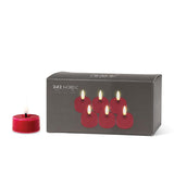 Luxlite S/6 Red LED Tealight-1.5"H