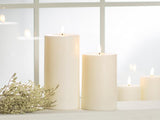 Sand LED Pillar candle 3x6"H