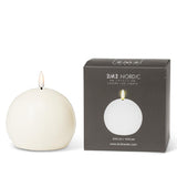 Luxlite LED Ball Candle Sand 4"D