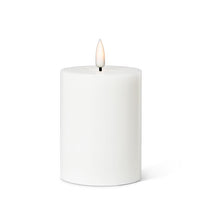 Luxlite White LED Pillar Candle-3x4"H