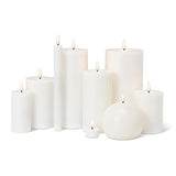 Luxlite White LED Pillar Candle-3x6"H