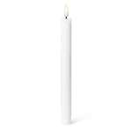 Luxlite S/2 White LED Taper Candle-9.5"H