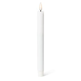 Luxlite S/2 White LED Taper Candle-9.5"H