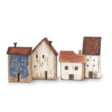 Md Rustic House-Blue-7"H