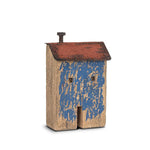 Md Rustic House-Blue-7"H