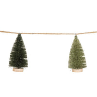 Garland of 11 Brush Trees-79"L