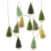 Garland of 11 Brush Trees-79"L