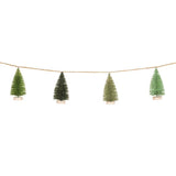 Garland of 11 Brush Trees-79"L