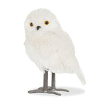 Lg Fluffy Owl-White-12"H