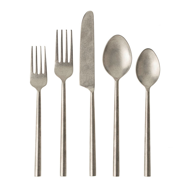 Tides Flatware Tumbled Stainless 5pc