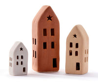 LED Porcelain House Set of 3