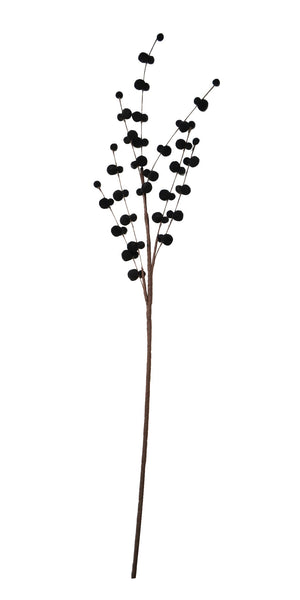 Black Catkins Floral Spray 95Cm