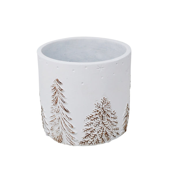 Ceramic Pot W/ Tree 14Cm