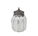 Antique White Lantern 17.5Cm