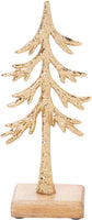 Cast Metal Tree Silhouette Gold 8.5"