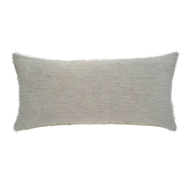 14x31 Lina Linen Pillow Grey Stripe