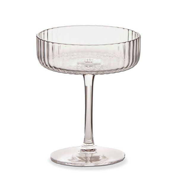 Gramercy Fluted Coupe Glass Clear